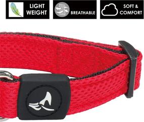 img 2 attached to 🐶 Kruz PET Mesh Dog Collar: Adjustable, Lightweight, and Comfortable Collar for Small, Medium, Large Dogs