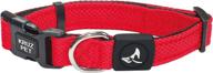 🐶 kruz pet mesh dog collar: adjustable, lightweight, and comfortable collar for small, medium, large dogs logo