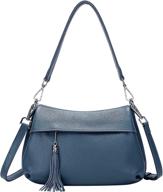 👜 premium leather women's crossbody bag - over earth shoulder hobo purse, small size logo