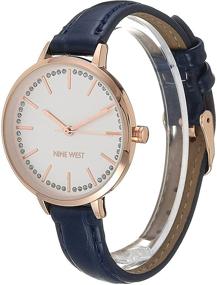 img 1 attached to ⌚ Nine West Women's Japanese Quartz Wrist Watches: Exquisite Timepieces for Women