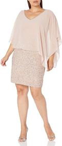 img 2 attached to 👗 Stylish Kara Women's Caplet Cocktail Dress: Perfect for Mercury Women's Clothing Collection