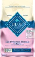 🐶 blue buffalo life protection formula small breed puppy dog food - 6 lb. bag, chicken & oatmeal, natural dry food for puppies logo