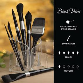 img 3 attached to 🖌️ Silver Brush 3014S2 Wide Wash Blender Brush, 2 Inch Size, for Watercolor Painting, with Short Handle