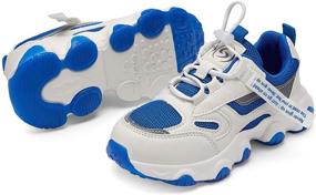 img 2 attached to Adjustable Girls' Sneakers: Casbeam Athletic Running Shoes