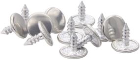 img 1 attached to 12 Sets of Matte Silver Metal Jean Tack Buttons - Replacement Kit