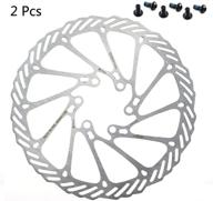 🚲 cysky stainless steel disc brake rotor - 160mm, 180mm, 203mm - 6 bolts - suitable for most bicycle road, mountain, bmx, and mtb bikes - silver logo