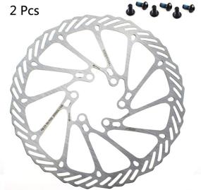 img 4 attached to 🚲 CYSKY Stainless Steel Disc Brake Rotor - 160mm, 180mm, 203mm - 6 Bolts - Suitable for Most Bicycle Road, Mountain, BMX, and MTB Bikes - Silver