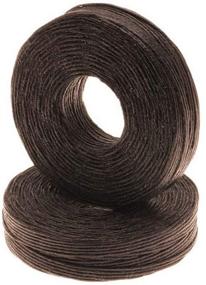 img 1 attached to Beadaholique WLBR 1mm Brown Waxed Irish Linen Necklace Knotting Cord - 50-Yard Length