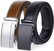 👞 comfortable automatic buckle leather ratchet logo