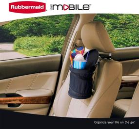 img 3 attached to 🗑️ Convenient Rubbermaid Automotive Pop Up Trash Can: Flip Top Lid Car Garbage Bin/Waste Basket Organizer Caddy