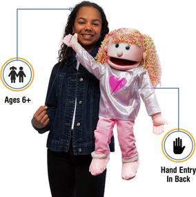 img 4 attached to 🎀 Pink Ventriloquist Style Puppet: Introducing Kimmie - Perfect for Fun and Entertainment!