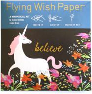 flying wish paper write unicorn logo