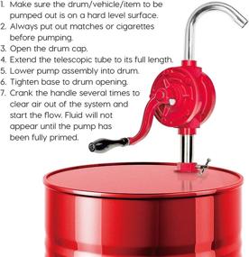 img 1 attached to Efficient Powerbuilt Rotary Barrel Pump (Model 648771) for Easy Transfer of Liquids