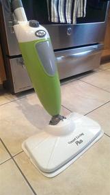 img 1 attached to 🧹 Effortless Cleaning: Smart Living Steam Mop Plus in White and Green