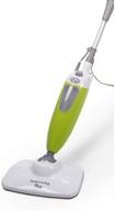 🧹 effortless cleaning: smart living steam mop plus in white and green logo