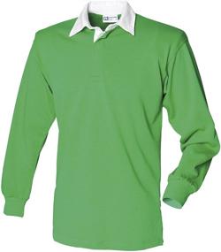 img 2 attached to Classic Plain Front Sleeve Rugby Shirt for Men's Clothing: Timeless Style and Unmatched Comfort