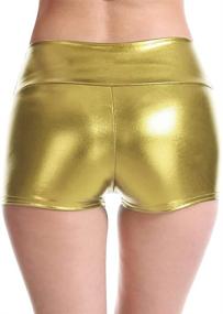 img 4 attached to PrettyGuide Womens Metallic Festival Bottoms Women's Clothing and Dresses