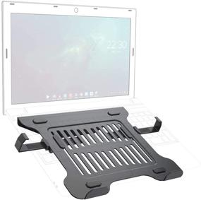 img 3 attached to GIBBON MOUNTS Laptop Tray for VESA Mount - Holds up to 17.7lbs, Retractable Slide Clip, Suitable for Most Laptops/Tablets