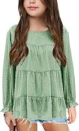 👶 cute and comfortable babydoll sleeve shirts for girls - tops, tees & blouses logo