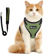 🐱 angelpet cat harness and leash set: escape proof, adjustable breathable vest harnesses with reflective strips for small cats and ferrets логотип