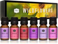 🌸 p&amp;j trading wildflowers fragrance oil set of 6 - multipurpose scented oil for soap making, candle making, diffusers, lotions, haircare, slime, and home fragrance logo