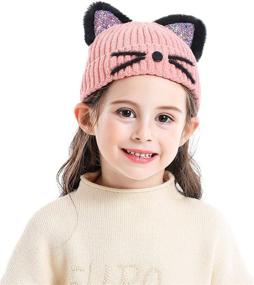 img 4 attached to Bellady Girl Beanie Winter Child_Black Outdoor Recreation and Hiking & Outdoor Recreation Clothing