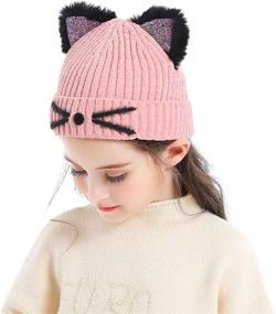img 3 attached to Bellady Girl Beanie Winter Child_Black Outdoor Recreation and Hiking & Outdoor Recreation Clothing