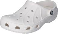 crocs unisex womens comfortable casual men's shoes for mules & clogs logo
