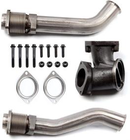 img 1 attached to 🔥 ECCPP Power Stroke Turbo Diesel Exhaust Up Pipes 679-005: Best Fit for 99-02 Ford F-250/F-350 Super Duty