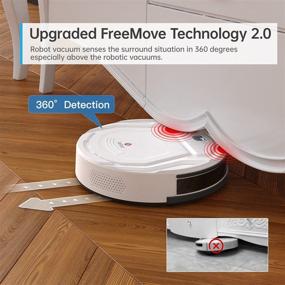 img 3 attached to 🤖 Lefant M210 Robot Vacuum Cleaner - Powerful 1800Pa Suction, Slim Design, Quiet Operation, Auto Recharge, Wi-Fi/App/Alexa/Remote Control, Ideal for Pet Hair, Hard Floors, and Low Pile Carpets