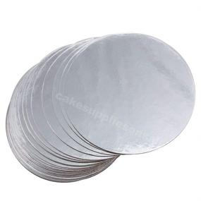 img 1 attached to 🎂 Premium Silver Round Cakeboard - Extra Thickness for Enhanced Presentation