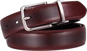 img 1 attached to Bulliant Belt Leather Reversible Single Buckle Men's Accessories