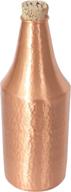 🧳 de kulture pure copper bottle with cork - hand hammered, brown logo