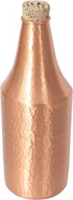 img 4 attached to 🧳 De Kulture Pure Copper Bottle with Cork - Hand Hammered, Brown