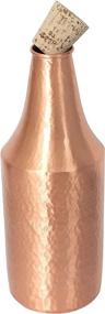 img 2 attached to 🧳 De Kulture Pure Copper Bottle with Cork - Hand Hammered, Brown