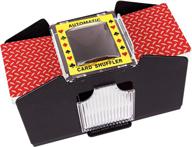 🎴 4 deck battery operated automatic card shuffler for home card games - ideal for poker, rummy, and blackjack logo