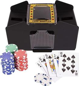 img 3 attached to 🎴 4 Deck Battery Operated Automatic Card Shuffler for Home Card Games - Ideal for Poker, Rummy, and Blackjack