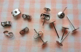 img 2 attached to 📏 YOYOSTORE 100-Piece Stainless Steel Earring Pins Stud Findings - DIY Supplies for Back Post Earnuts