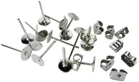 img 3 attached to 📏 YOYOSTORE 100-Piece Stainless Steel Earring Pins Stud Findings - DIY Supplies for Back Post Earnuts