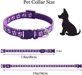 img 1 attached to 🐶 Ameolela Puppy ID Collars - Soft Nylon Adjustable Breakaway Safety Litter Collars for Newborn Pets and Small Dogs (14 pcs/Set)