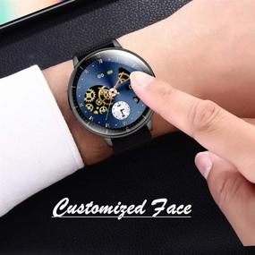 img 1 attached to 🕐 AIWATCH Smart Watch 2020: Sleep Tracking, Fitness Tracker, Heart Rate Monitor, IP68 Waterproof, Black - Compatible with iPhone, Samsung, Android