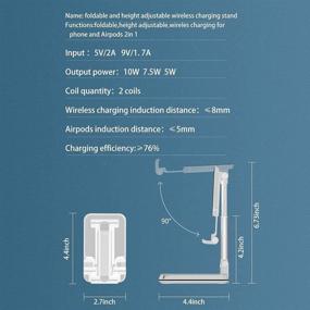 img 1 attached to Wireless Charger Charging Foldable Fast Charging Portable Audio & Video