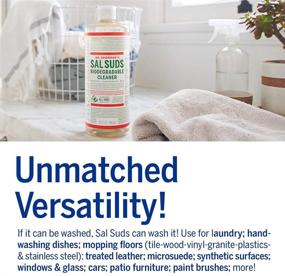 img 1 attached to Dr. Bronner's Sal Suds Biodegradable Cleaner (1 Gallon) - All-Purpose Pine Cleaner for Floors, Laundry, and Dishes - Concentrated, Cuts Grease and Dirt - Powerful yet Gentle on Skin