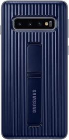 img 4 attached to 📱 Samsung Galaxy S10 Rugged Protective Case with Kickstand, Blue/Navy - EF-RG973CBEGUS: Ultimate Phone Protection and Convenient Viewing