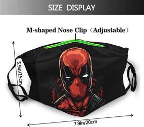 img 3 attached to 🔥 Outdoor Mask Dead-Pool: Enhanced Protection with 5-Layer Activated Carbon Filters - Ultimate Bandana for Adults, Men, and Women