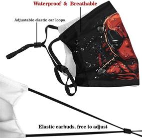 img 1 attached to 🔥 Outdoor Mask Dead-Pool: Enhanced Protection with 5-Layer Activated Carbon Filters - Ultimate Bandana for Adults, Men, and Women