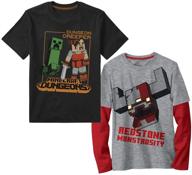 👾 minecraft character graphics hoodie sleeve boys' clothing: perfect fashion hoodies & sweatshirts logo