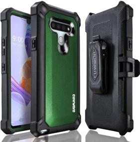 img 4 attached to COVRWARE Aegis Pro Series Case For LG Stylo 6 Case With Built-In Screen Protector Heavy Duty Full-Body Rugged Holster Armor Cover Belt Swivel Clip Kickstand