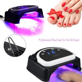 img 2 attached to 🔌 Gel Nail Lamp Anself 64W Pro LED Curing Dryer: Powerful Nail Polish Machine with Lifting Handle, Touch Sensor & LCD Screen - Plug-in Design!