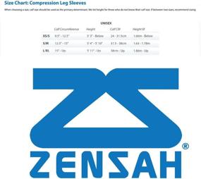 img 1 attached to 🏃 Zensah Running Leg Compression Sleeves for Shin Splints - Unisex Calf Compression Sleeve for Men and Women